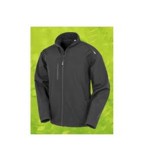 Pánska bunda (RESULT Recycled 3-Layer Printable Softshell Jacket) > čierna > L