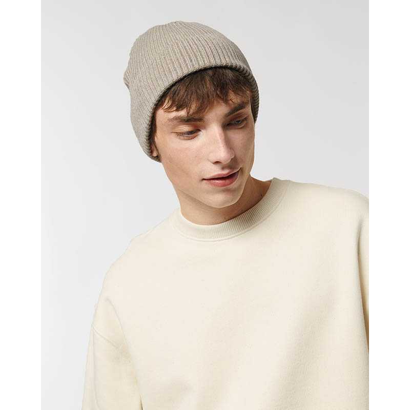 Zimná čiapka (STANLEY\STELLA Fisherman Beanie) > šedá (heather sand)