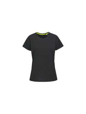 Dámske tričko (STEDMAN Active 140 Raglan) > čierna (opal) > S