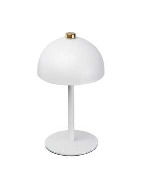 Stolná lampa z nerezovej ocele > biela