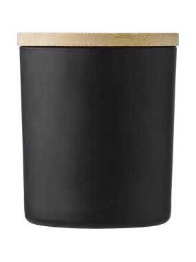 Sklenená sviečka veľká > čierna