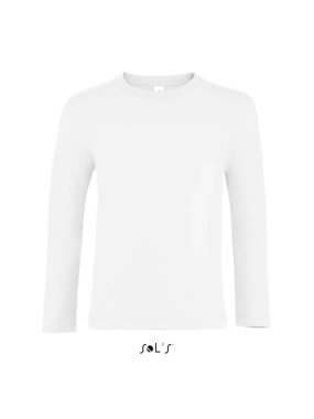 Destké tričko (SOL'S IMPERIAL LSL KIDS - LONG SLEEVE T-SHIRT) > biela > 6r