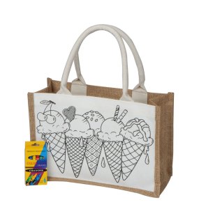 Bavlnená taška z juty > béžová