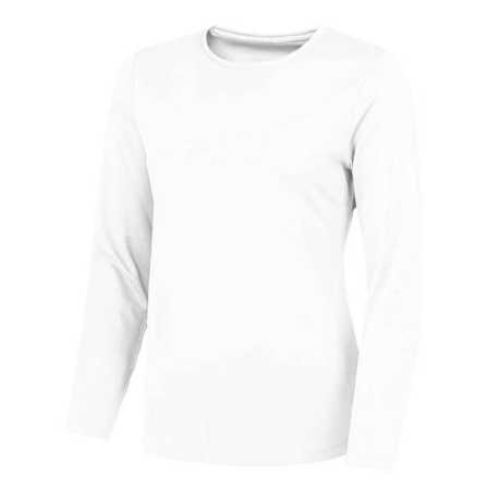 Dámske tričko (Just Cool WOMEN'S LONG SLEEVE COOL T) > biela (arctic) > L