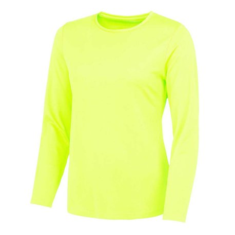 Dámske tričko (Just Cool WOMEN'S LONG SLEEVE COOL T) > žltá (electric) > XS