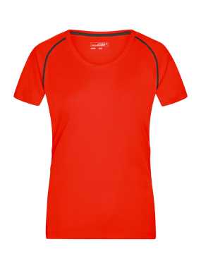 Dámske tričko(JN Ladies Sports T-Shirt) > oranžová (bright) / čierna > XL