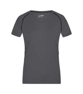 Dámske tričko(JN Ladies Sports T-Shirt) > šedá (titan) / čierna > M
