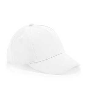 5 panelová detská šiltovka (Beechfield Junior Organic Cotton 5 Panel Cap) > biela