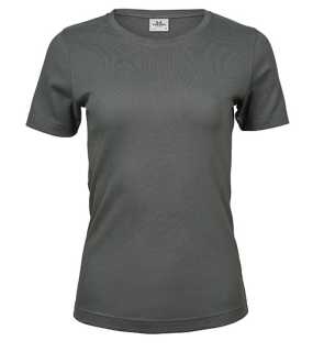Dámske tričko (Tee Jays Womens Interlock Tee) > šedá (powder) > L
