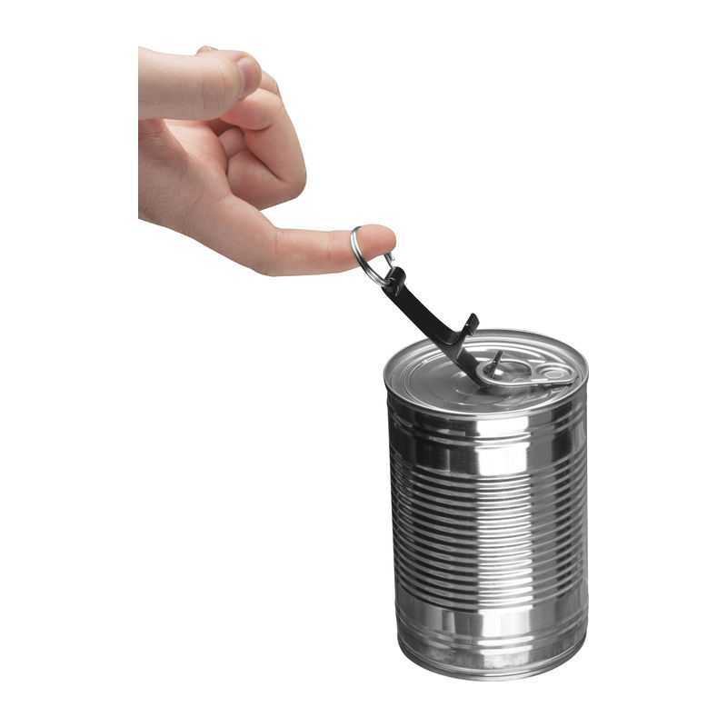 Otvárač fliaš a držiak na mobil s kľúčenkou > čierna