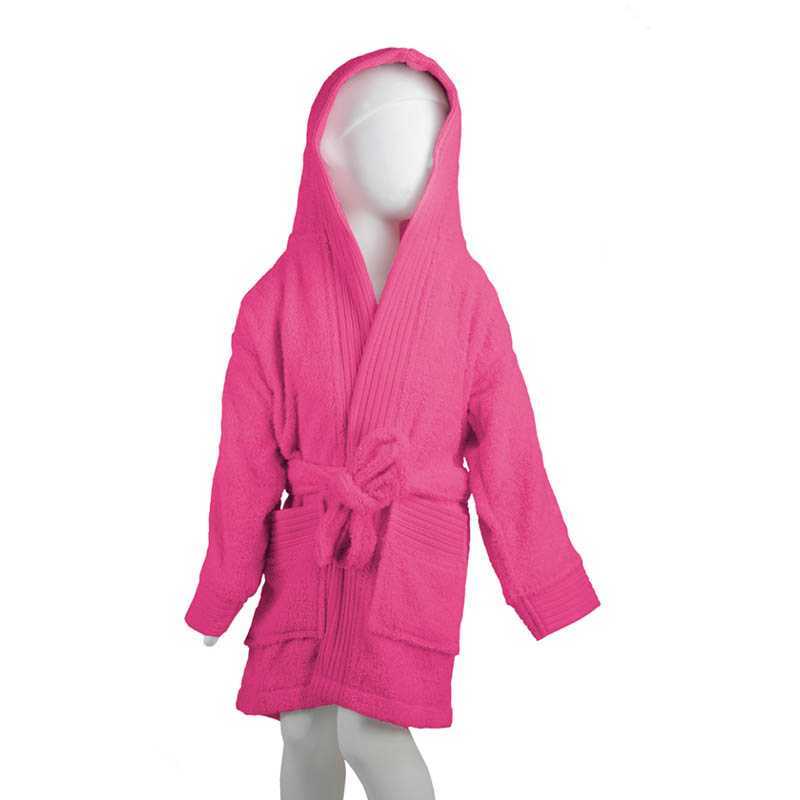 Detský župan (THE ONE Kids Bathrobe) > ružová (magenta) > 135/150