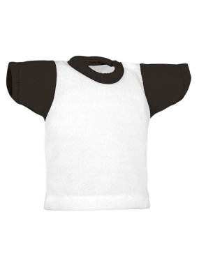 Mini tričko (MINICAMISETA) > biela / čierna