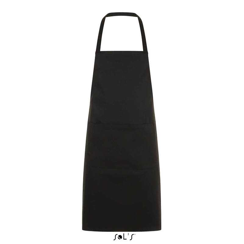 Zástera(SOL'S GRAMERCY LONG APRON WITH POCKET) > čierna