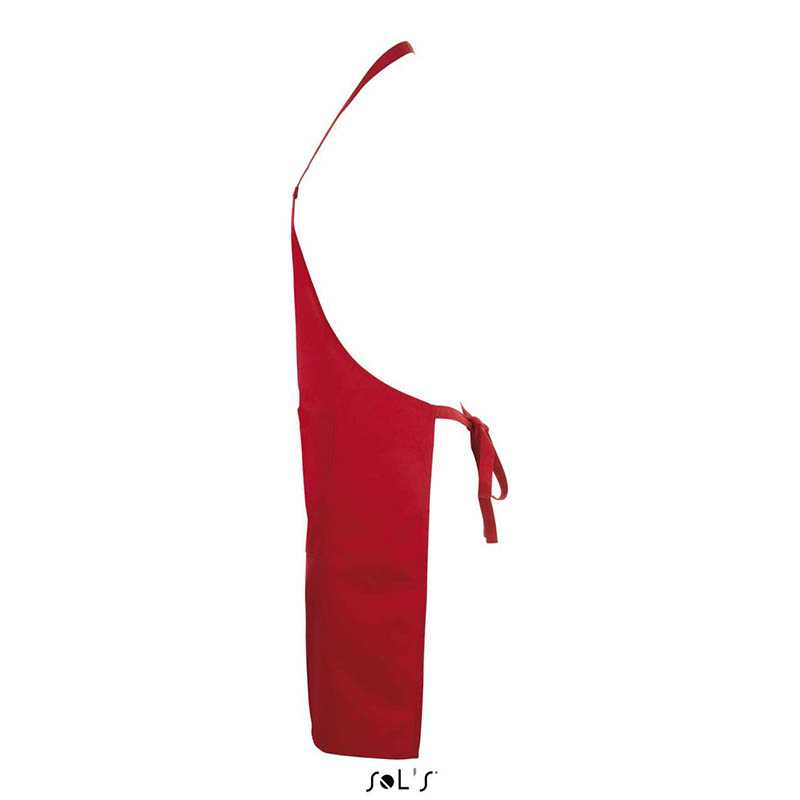 Zástera(SOL'S GRAMERCY LONG APRON WITH POCKET) > červená