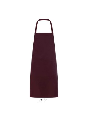 Zástera(SOL'S GRAMERCY LONG APRON WITH POCKET) > bordová