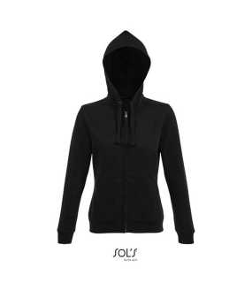 Dámska mikina (SOL'S SPIKE WOMEN - ZIP HOODIE) > čierna > M