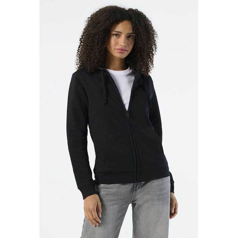 Dámska mikina (SOL'S SPIKE WOMEN - ZIP HOODIE) > čierna > S