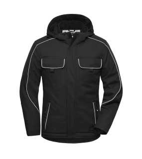 Pánska bunda (JN Workwear Softshell Padded Jacket SOLID) > čierna > L