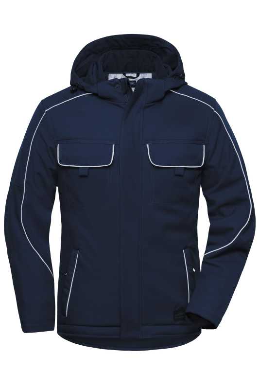 Pánska bunda (JN Workwear Softshell Padded Jacket SOLID) > modrá (navy) > XL