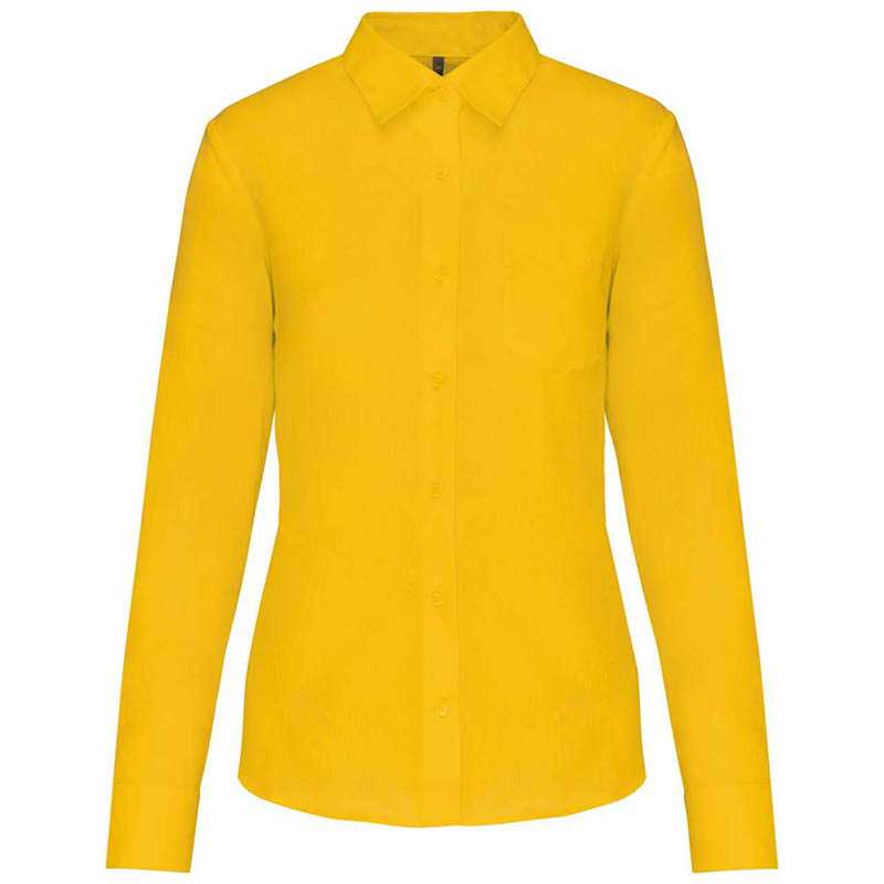 Dámska košeľa (KARIBAN LADIES LONG SLEEVE SHIRT) > žltá > XS
