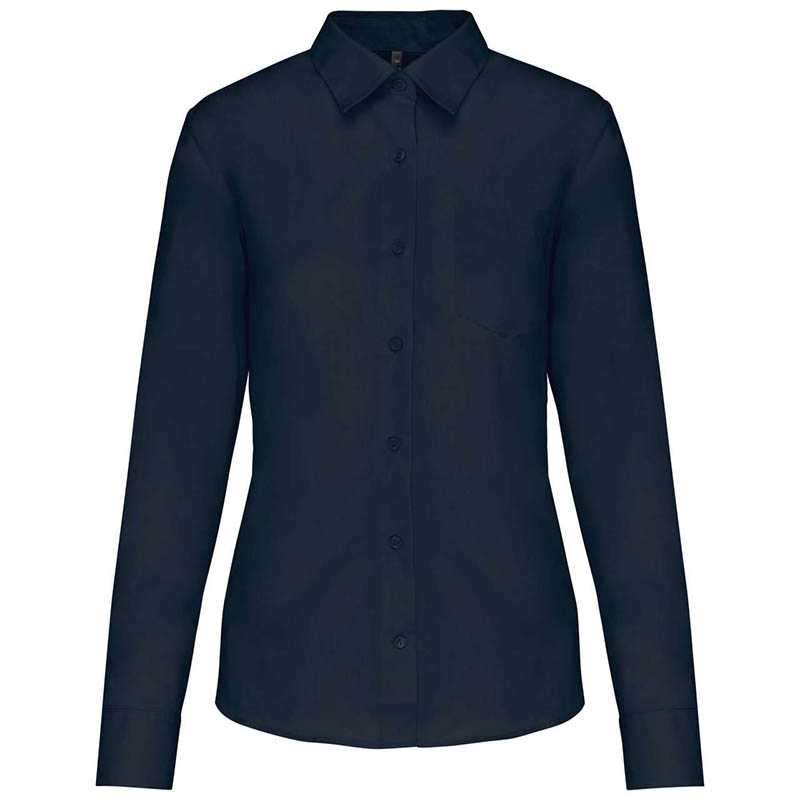 Dámska košeľa (KARIBAN LADIES LONG SLEEVE SHIRT) > modrá (navy) > XS