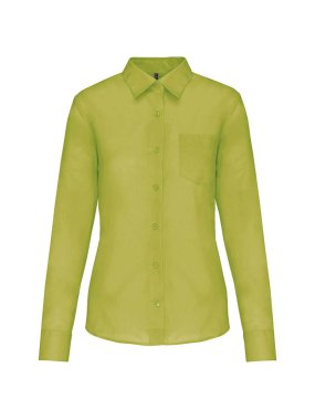 Dámska košeľa (KARIBAN LADIES LONG SLEEVE SHIRT) > zelená (burnt lime) > XS