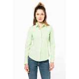 Dámska košeľa (KARIBAN LADIES LONG SLEEVE SHIRT) > strieborná > XL