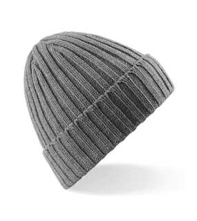 Unisex čiapka (Beechfield Chunky Ribbed Beanie) > šedá (heather)