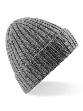 Unisex čiapka (Beechfield Chunky Ribbed Beanie) > šedá (heather)