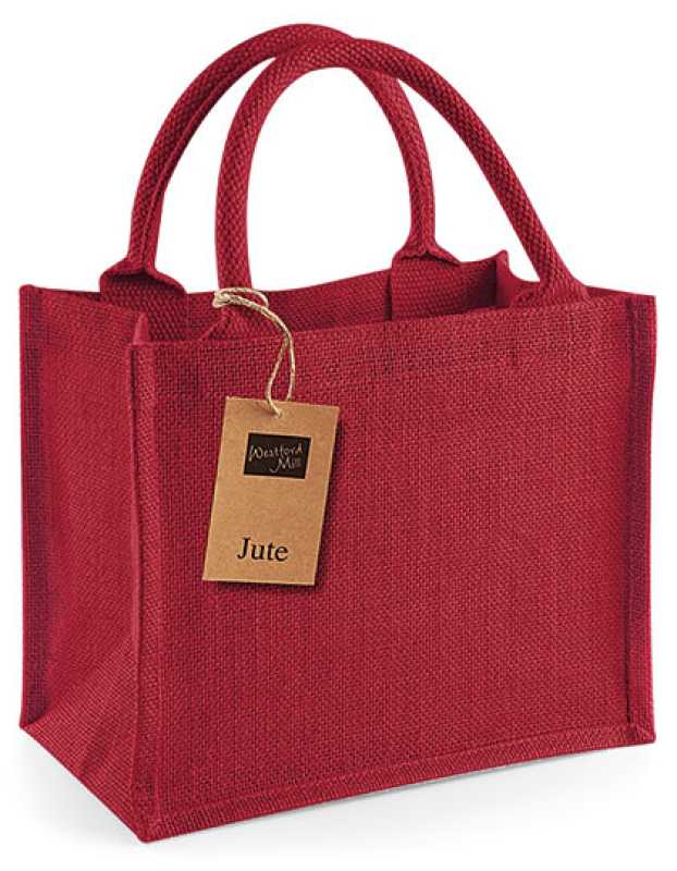 Darčeková taška (WM Jute Mini Gift Bag) > červená / červená