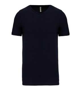 Pánske tričko (KARIBAN MEN'S SHORT-SLEEVED V-NECK T-SHIRT) > modrá (navy) > XL