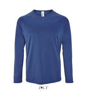 Pánske tričko (SOL'S SPORTY LSL MEN - LONG-SLEEVE SPORTS T-SHIRT)>modrá (royal)>M