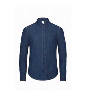 Pánska košeľa (B&C DNM Vision) > modrá (deep denim) > L