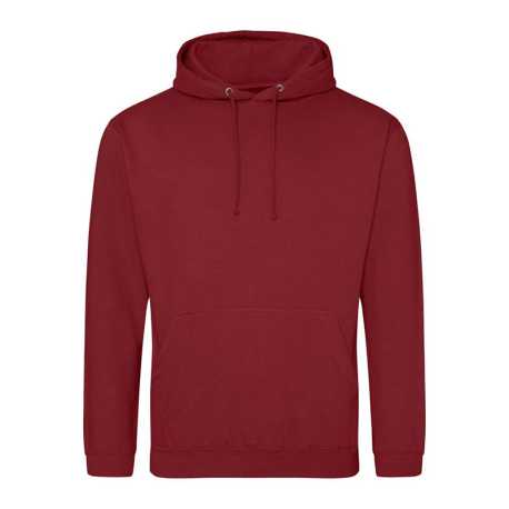 Unisex mikina (AWDis COLLEGE HOODIE) > červená (hot) > 2XL