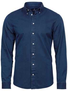 Unisex košela (Tee Jays Mens Casual Twill Shirt) > modrá (indigo) > 3XL