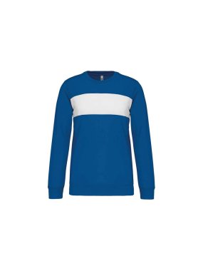 Unisex mikina (POLYESTER SWEATSHIRT) > modrá (sporty royal) / biela > 4XL