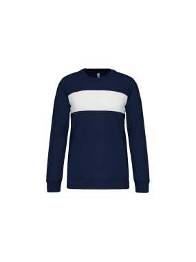 Unisex mikina (POLYESTER SWEATSHIRT) > modrá (sporty navy) / biela > 3XL