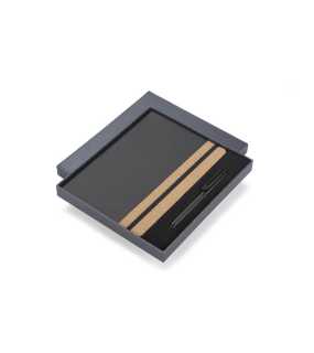 Súprava - Zápisník s perom > čierna