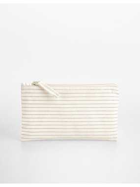 Toaletná taštička (WM Striped Organic Cotton Accessory Pouch) > červená (stripe) > L