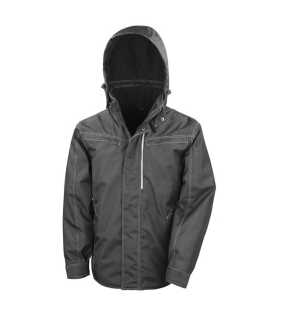 Unisex bunda (RESULT DENIM TEXTURE RUGGED JACKET) > čierna > M