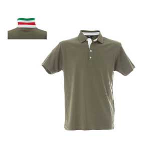 Unisex polokošeľa (RICCIONE  by JR) > zelená (army italy) > L