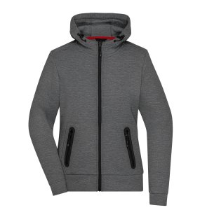 Dámska mikina(JN Ladies Hooded Jacket) > šedá (darkmelange) > M