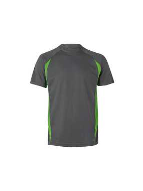 Pánske tričko (VELILLA TWO-TONE TECHNICAL T-SHIRT) > šedá / zelená (lime) > 3XL
