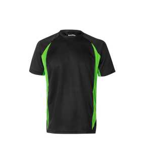 Pánske tričko (VELILLA TWO-TONE TECHNICAL T-SHIRT) > čierna / zelená (lime) > S