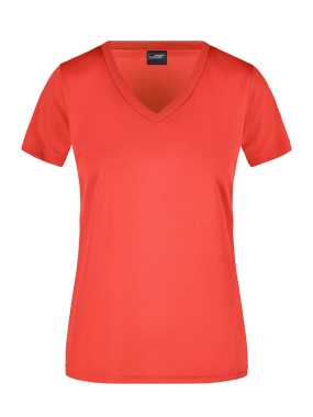 Dámske tričko (JN Ladies Active-V) > červená (grenadine) > L