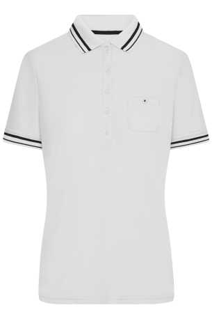 Dámska polokošeľa(J&N LADIES' POLO) > biela / čierna > M