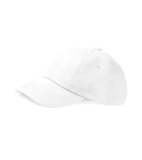 Unisex šiltovka (Beechfield Low Profile Heavy Cotton Drill Cap) > biela