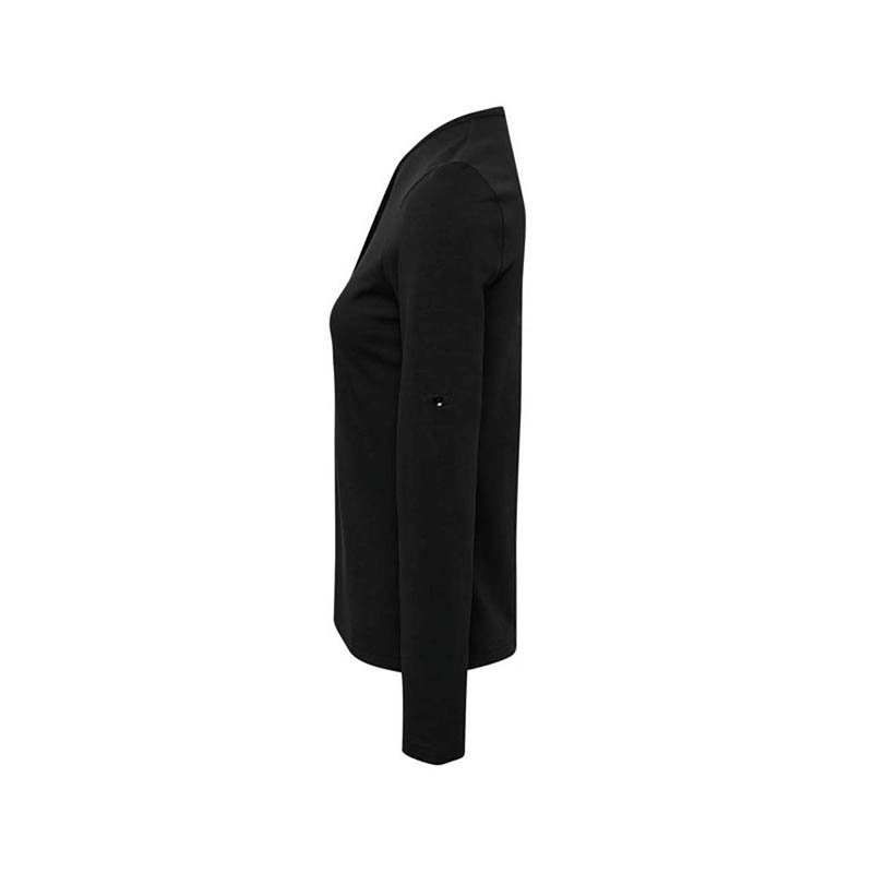 Dámske tričko (PREMIER WOMEN'S LONG JOHN ROLL SLEEVE TEE) > čierna > XS