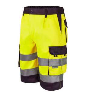 Pánske krátke nohavice (VELILLA HV TWO-TONE SHORTS) > modrá (marine) / žltá (hi-vis) > M