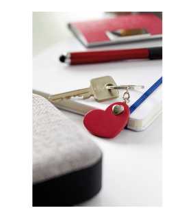 Kľúčenka SRDCE > červená / strieborná